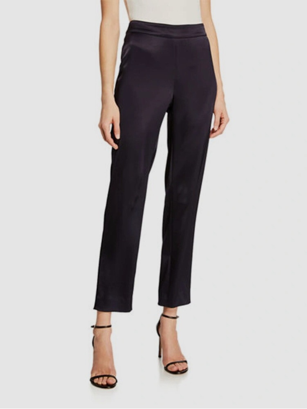 ST. John Women's Blue Emma Liquid Satin Pants
